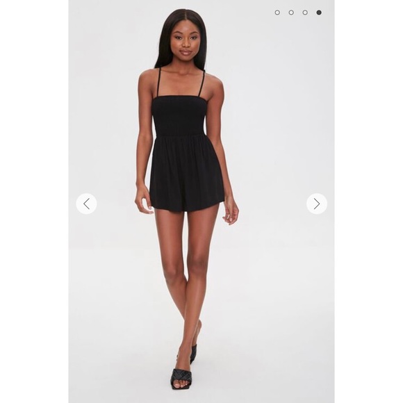 Forever 21 Smocked Tie-Strap Romper - Picture 4 of 4